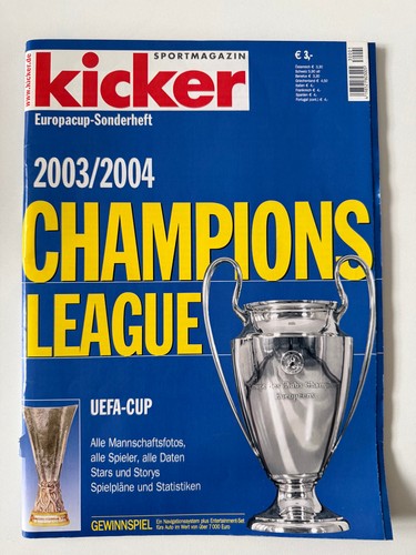 Kicker europacup sonderheft - kicker, europacup-sonderheft