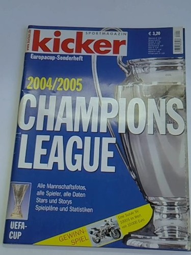 Kicker europacup sonderheft - kicker, europacup-sonderheft