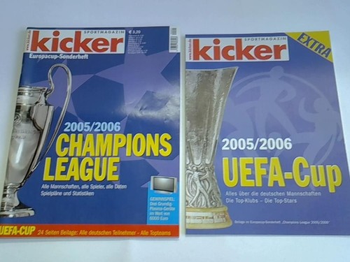 Kicker europacup sonderheft - kicker, europacup-sonderheft